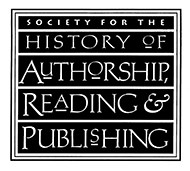 Society for the History of Authorship, Reading and Publishing